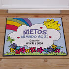 Doormat personalizado de los abuelos - los nietos estropearon aquí  
